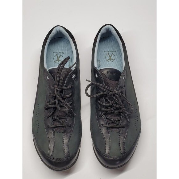 Hush Puppies Lace-Up Black Leather Sz8EW 495 - Picture 4 of 8